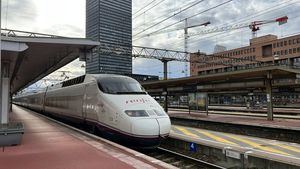 El primer AVE ya ha llegado a la estación de Lyon