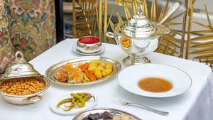 Platos de cuchara invernales en el menú del día del hotel Mandarin Oriental Ritz, Madrid