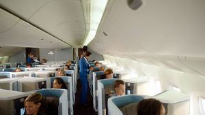 Nuevos asientos de la clase ejecutiva de KLM a bordo de la flota B777