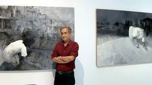 La exposición Siete del pintor Pedro Cano en la Casa de Vacas