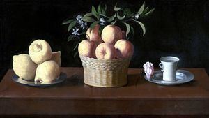 El Museo del Prado expone Bodegón con cidras, naranjas y rosa de Zurbarán, procedente del Norton Simon Museum