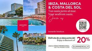 La cadena hotelera lanza su promoción Leonardo Summer para Mallorca, Ibiza y Costa del Sol