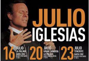 Julio Iglesias elige La Palma para inaugurar su World Tour 2016