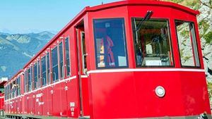 El tren cremallera de Sonrisas y lágrimas