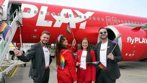 La aerolínea PLAY celebra con un vuelo a todo color la Semana del Orgullo en Islandia
