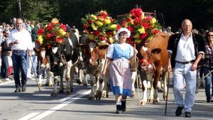 Suiza despide el verano con la fiesta del Désalpe, una tradición alpina