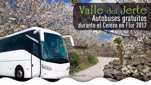 Cuatro rutas gratuitas en bus recorrerán la Primavera del Valle del Jerte