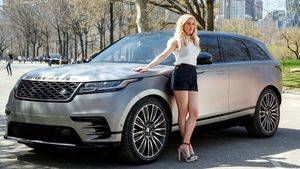 La cantante pop Ellie Goulding presenta el Range Rover Velar en Nueva York