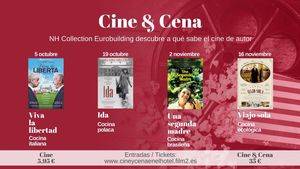 Cine de autor con comida de la nacionalidad de la película en el Eurobuilding