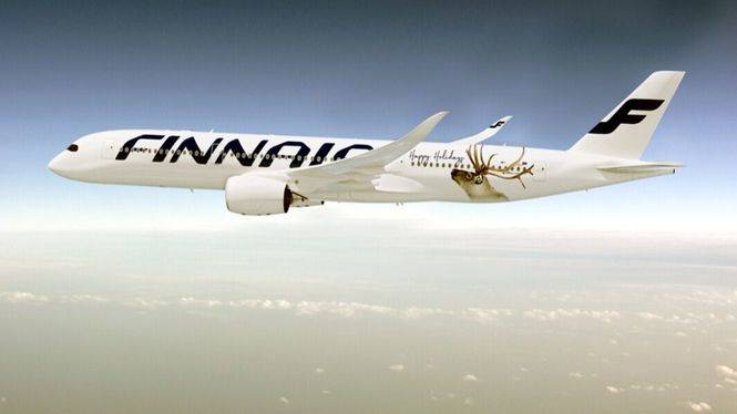 Finnair decora cuatro de sus aviones con la imagen de un reno