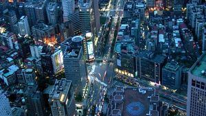 Vista de las calles de Taipei