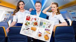 Ryanair lanza su nuevo menú a bordo