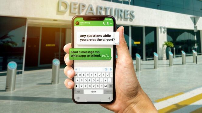 Etihad Airways lanza el servico WhatsApp Business