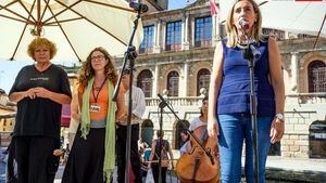 Alcaldesa de Toledo y la Directoras de Voix Vives