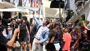 Enorme proyección de la imagen de Marbella con el último videoclip de David Bisbal