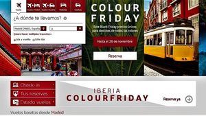 Iberia llena de color el Black Friday con precios únicos para todos los destinos