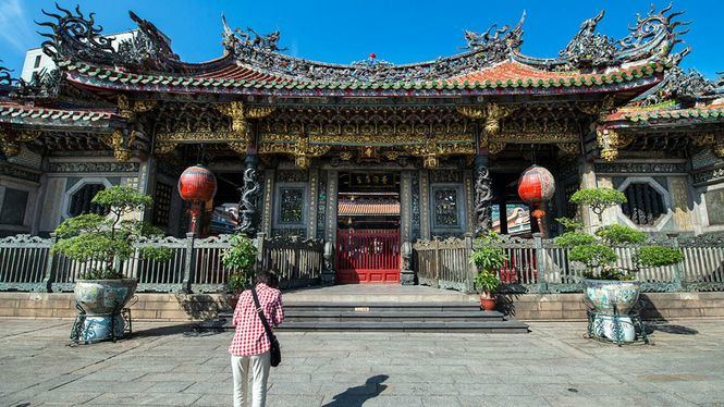 Boletos de viaje de la buena suerte en el metro del Templo Longshan en Taipéi