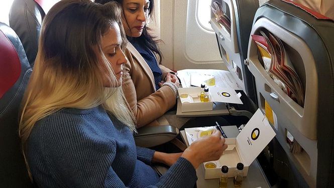Aceites de Oliva de España celebra la primera cata aérea de aceite de oliva virgen