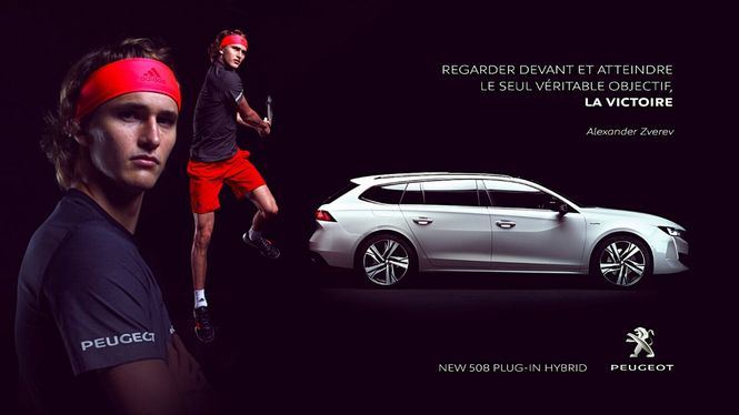 El tenis y la electricidad se dan la mano en la nueva campaña de comunicación de Peugeot