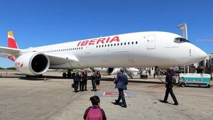 El Airbus A350-900 de Iberia llega a Argentina