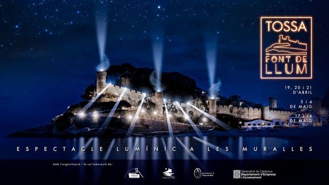 Tossa Font de Llum, un innovador espectáculo lumínico en las murallas
