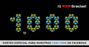 SORTEO ESPECIAL 1000 FANS FACEBOOK