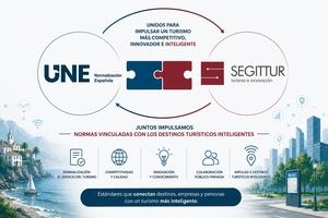 UNE y SEGITTUR refuerzan los destinos turísticos inteligentes