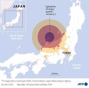 Episodio sísmico en Japón