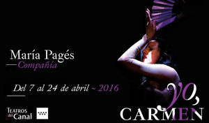 MARÍA PAGÉS PRESENTA “Yo, Carmen”, en los Teatros el Canal