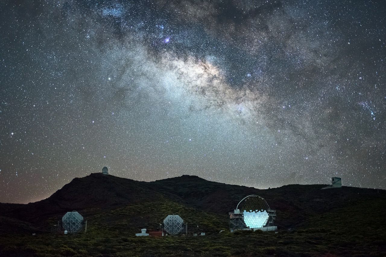 Telescopios en el Roque de los Muchachos Autor: Abián San Gil