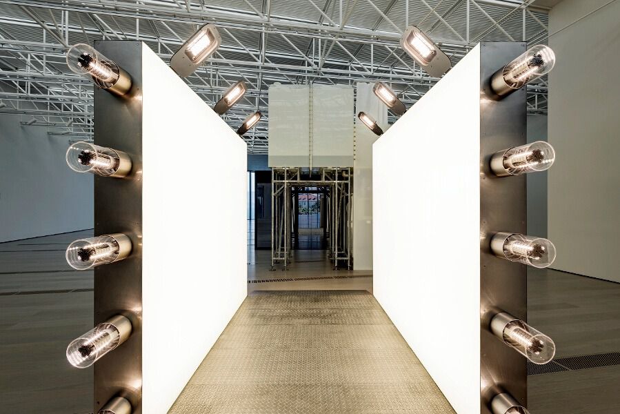 Light Corridor by Carsten Höller - Centro Botín Santander. Photo by Attilio Maranzano