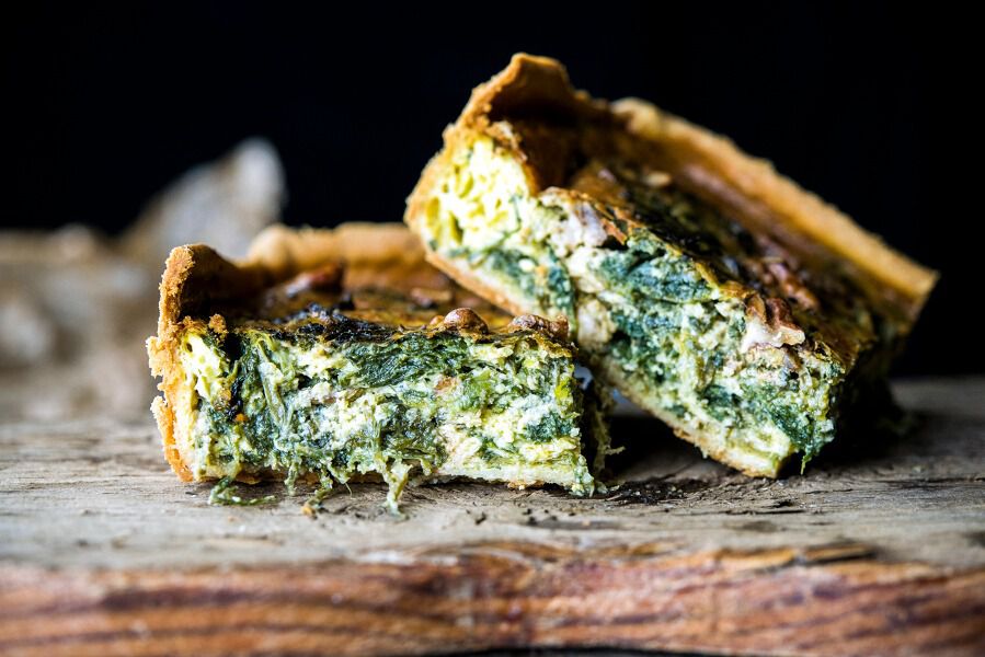 Quiche de espinacas (Levaduramadre)