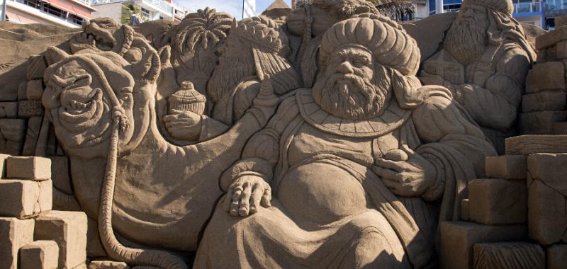 Belén de Arena en la playa de Las Canteras