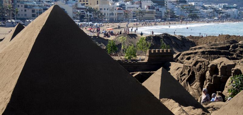 Belén de Arena en la playa de Las Canteras